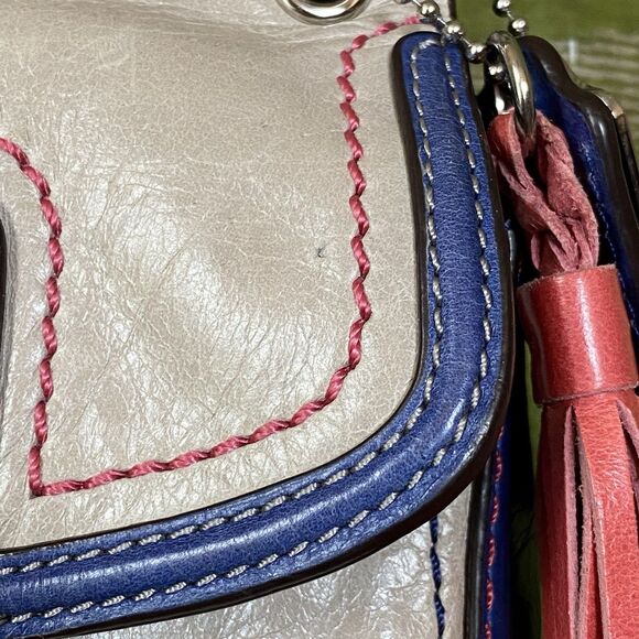 Coach Limited Edition Blue/ Pink/ Gray Mini Willis Legacy 21741 Crossbody Bag - Picture 8 of 16